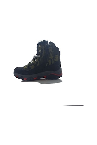 Abay Patik Siyah Waterproof Fermuarlı Çocuk Bot Siyah