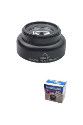 20x Syh Büyüteç 30x30 Optik Cam Lens Alüminyum Kasa Alman Teknolojisi