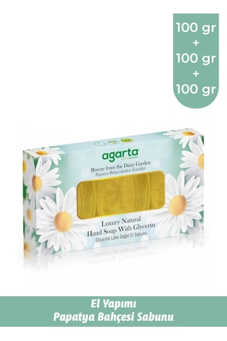 Agarta El Yapımı Doğal El Sabunu Papatya Bahçesi 3 x 100 G