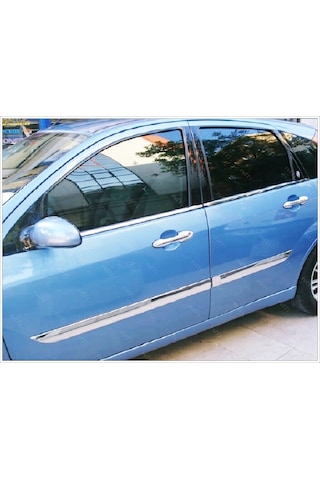 Ford Focus Mk1 Krom Cam Çıtası 4 Prç. 1998-2005  P.Çelik