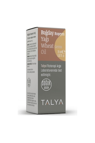 Talya Soğuk Sıkım %100 Saf ve Doğal Buğday Ruşeym Yağı 20 ML