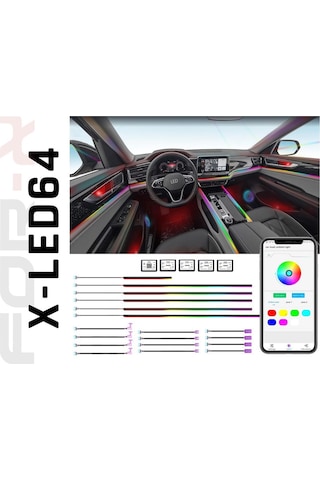 For-x X-led 64 Profesyonel İç Ambiyans Seti