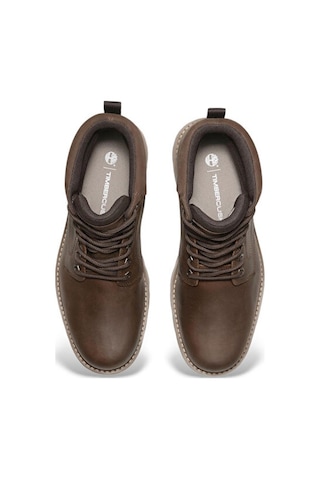 Timberland Britton Road Mid Lace Up Waterproof Boot Erkek Günlük Bot Tb0a69uhem61 Gri Kahverengi