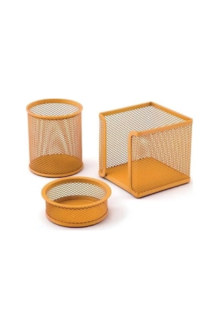 Need Masaüstü Perfore 3'lü Turuncu Kalemlik Seti Nd-1025 Turuncu