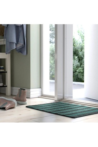 Ikea Vägskylt Kaydırmaz Paspas 40 X 60 Cm Yeşil - Siyah Siyah - Yeşil
