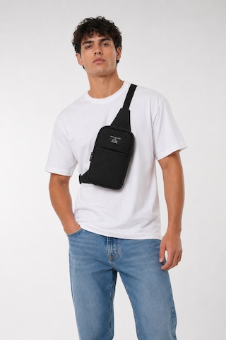 Marlene Klar Unisex Telefon Bölmeli Bel Ve Çapraz Omuz Çanta Göğüs Seyahet Günlük Bodybag Siyah