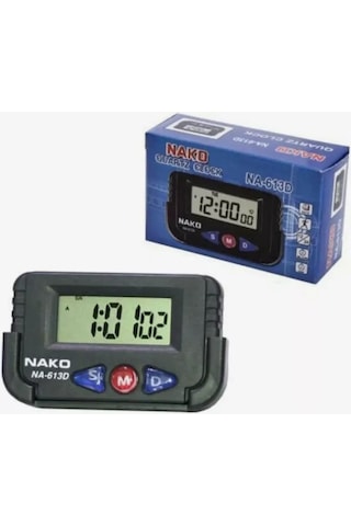 Nako Elektronik Araba Saati, Kronometre, Alarm Saatı 174414957 Siyah