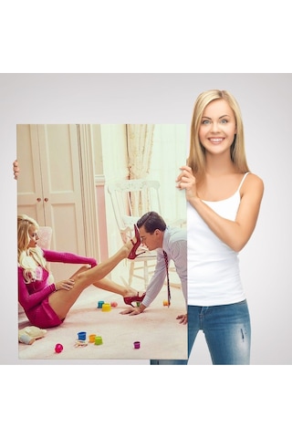 Es10 Leonardo Di Caprio ve Margot Robbie The Wolf of Wall Street Filmi Tablo-6036 (50 x 70)