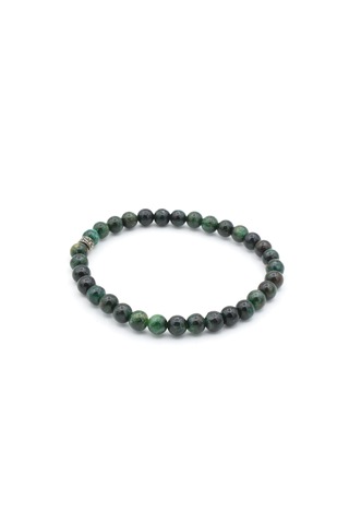 Hakiki Doğal Fuksit Taşı Bileklik 6 Mm Yeşil