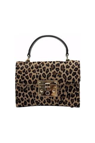 Poletto Hakiki Deri Tay Leopar-kahve Çanta El Tutmalı Cnt 757 V4 Tay-1597 Leopar