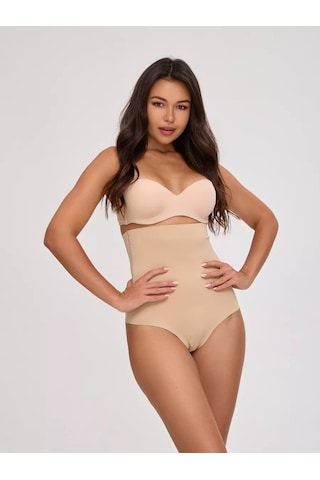 Private Model Iz Yapmaz Toparlayıcı Rahat Lazer Kesim Slip Külot Ten Renk Ten