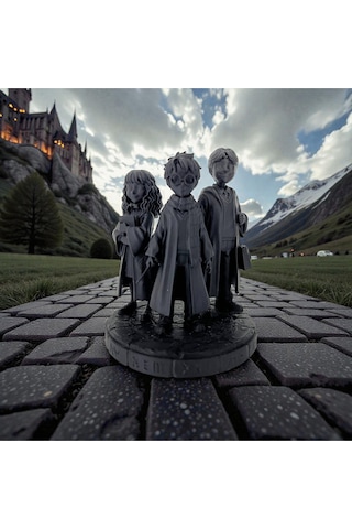 Harry Potter Harry, Hermione & Ron Üçlü Figür Dekoratif Koleksiyon Ürünü
