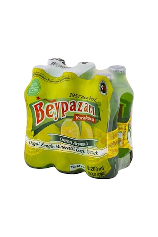 Beypazarı Doğal Maden Suyu Limon Aromalı 6 x 200 ML