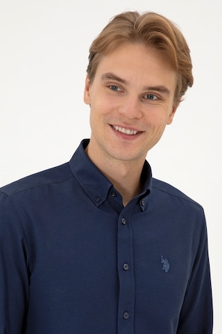 U.s. Polo Assn. Erkek Lacivert Gömlek Basic 50316723-vr033 Lacivert