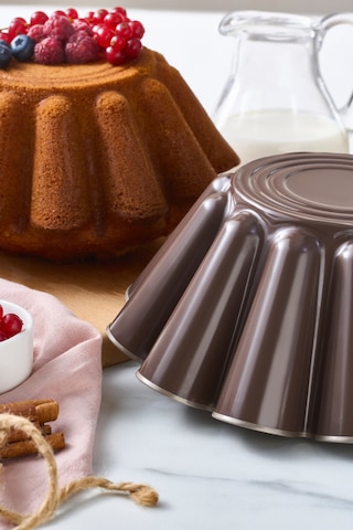 Karaca Mocca Dilimli Kek Kalıbı 22 Cm Gri