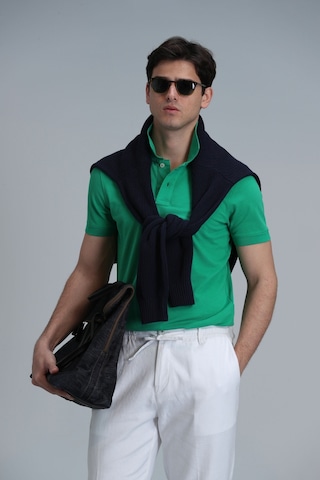 Lufian Erkek Polo Yaka T Shirt 111040164 Açık Yeşil
