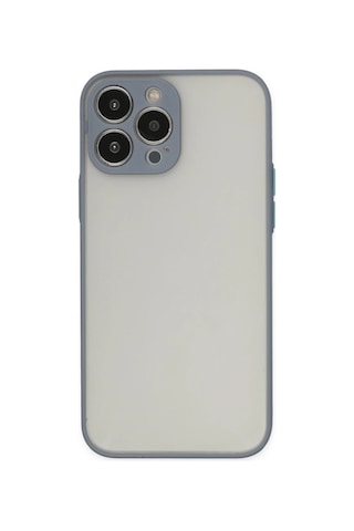 Apple Apple iPhone Uyumlu 15 Pro Max Kılıf Montreal Silikon Kapak - Gri