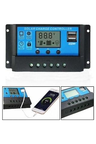 Mrs Solar Solar Güneş Paneli Akü Şarj Kontrol Cihazı 30 Amper-12v