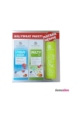 Naturalnest Fishy 150 Ml Multy 150 Ml 2 Si Bir Arada + Matara Naturalnest Fishy 150 Ml Multy 150 Ml 2 Si Bir Arada + Matara