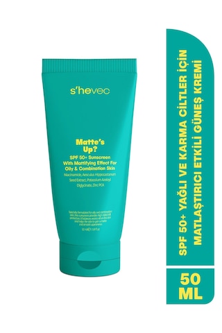 Matte's Up - Spf 50+ Yağlı Ve Karma Ciltler İçin Matlaştırıcı Et
