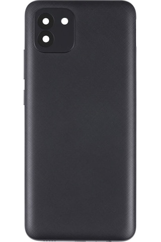 Samsung Galaxy Uyumlu A03 Arka Pil Batarya Kapağı Sm-a035f - Siyah