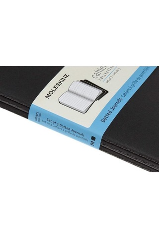 Moleskine Cahier Journals 3 Lü Noktalı Defter 13x21 Black Siyah