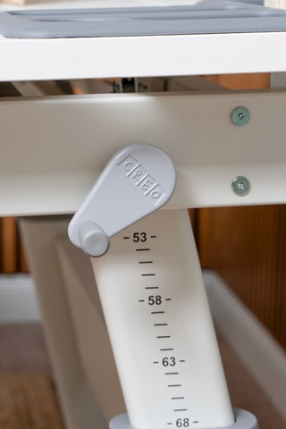 Sirius Simple Yükseklik Ve Eğim Ayarlı, Bilgisayar Ve Ofis Masası, Modern Beyaz Çalışma Masası Gri Gri