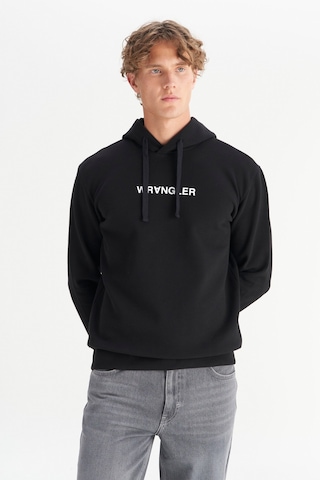 Wrangler Regular Fit Kapüşonlu Erkek Sweatshirt W2520122001 Siyah