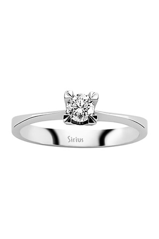 Sirius G Renk 0,30 Karat Pırlanta Tektaş Yüzük 0824R0016