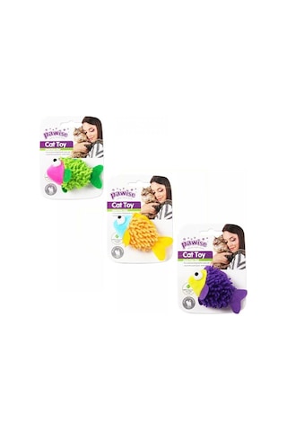 Pawise Meow Meow Life Fish Kumaş Kedi Oyuncağı Çok Renkli