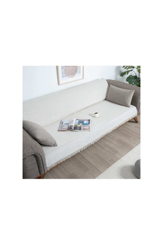 Çok Amaçlı Pamuklu Örtü- Kanepe-koltuk Şalı-koltuk Örtüsü 170x220-766 Gri3
