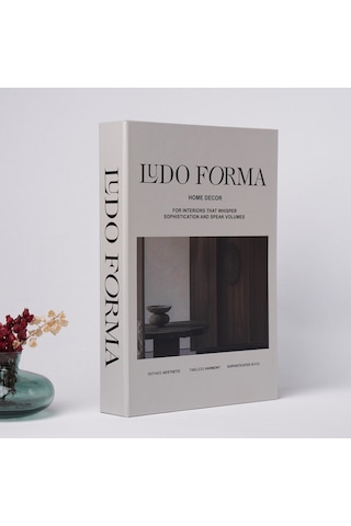 Kitap Görünümlü Dekoratif Kutu, İskandinav Tarzı Kitap Şeklinde Saklama Kutusu Ludo