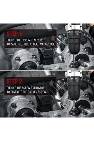 Pazly Vidalı Vidalar Ve Seti Paslı Vidalar İçin Hss Dayanıklı Çıkartma Aleti 6-cr