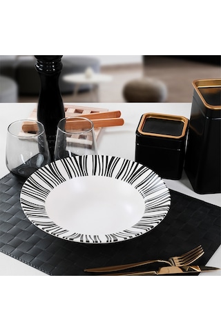 Tabak Izostatık Delta Makarna 26 Cm Mat Beyaz 022 19744 Delta Makarna 26 Cm A