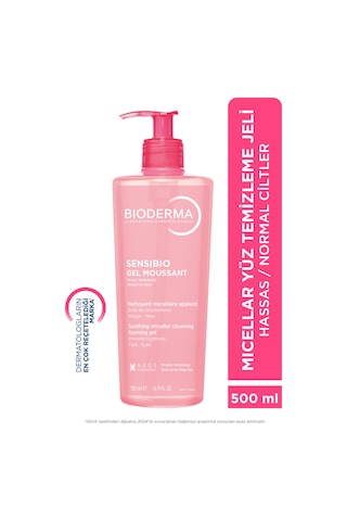 Sensibio Foaming Gel Hassas Ve Normal Ciltler Durulanan Micellar Yüz Temizleme Jeli 500 Ml