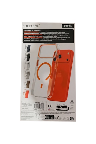 Apple iPhone 17 Pro Max Uyumlu, Ftpc3 Magsafe Şarj Destekli Şeffaf Kılıf