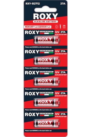 Roxy 27a Mn27 V27a V27ga 12 Volt Alkalin Pil 5 Li Paket