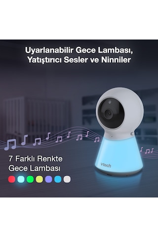 Vtech Uyarlanabilir Gece Lambalı 5 Görüntülü Bebek Monitörü - Vm5254