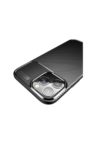 Apple Uyumlu iPhone 14 Pro Uyumlu Tchs Negro Silikon Kılıf-siyah Siyah