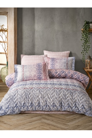 Halley Home Pamuklu Çift Kişilik Kapitone 4 Mevsim Nevresim Takımı Çok Renkli
