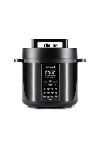 Smart Pot 9'u 1 Arada Elektrikli Düdüklü Tencere, Yavaş Pişirici, 6l Siyah