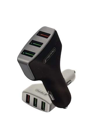 Ferro Fs-01 Qualcom 3,0 Hızlı Araç Şarjı 3 Usb Çıkışlı 5,2 A
