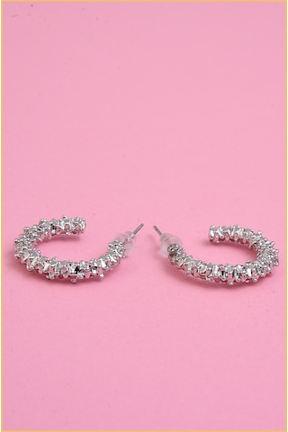 Aurrari Gümüş Büyük Boy Yıldız Tozu Küpe Çok Renkli