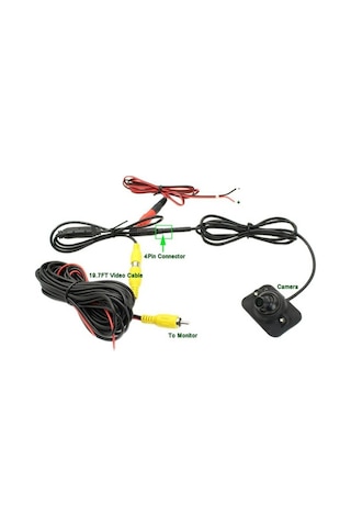 Novahub Araba Arka Görüş Kamerası 12v Hd Gece Görüşlü, Akıllı Sensör Ip67 Su Geçirmez Geri Görüş Kamerası