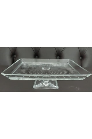 Morzahome Ayaklı Servis Tabak Madlen Çap:24cm Yuk:8 Cm