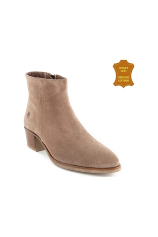 Hush Puppies Befasi 725011 Gerçek Deri, Anatomik, Kadın Bot Koyu Bej