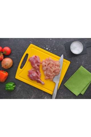 Polietilen Kesim Tahtası Sarı 32,5 26,5 1 Cm Kırmızı