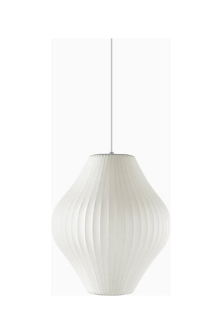 Qdec Japon İpek Avize Armut 43 Cm Beyaz