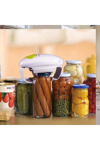 Konesam Yeşil Otomatik Kavanoz Açıcı - Tek Dokunuşla Zor Kavanozları Açar, 30-88mm Kapaçıklar İçin, Çabuk Ve Kolay Kullanım Diğer