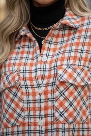 Çift Cepli Oduncu Gömlek Turuncu Turuncu